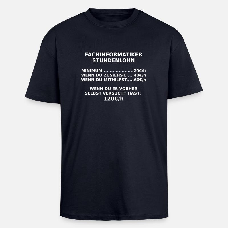 fachinformatiker - Oversized Heavyweight Unisex T-Shirt - French Navy