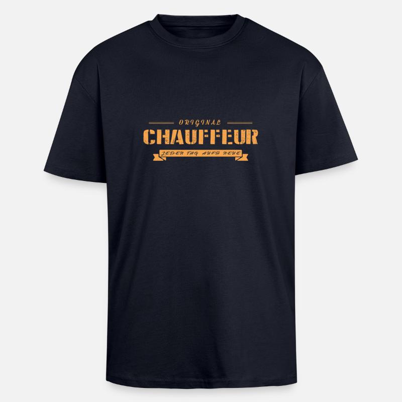 Der echte Chauffeur - Oversized Heavyweight Unisex T-Shirt - French Navy
