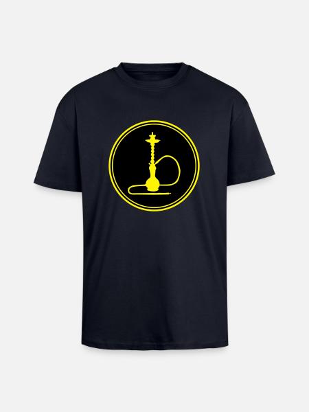 shisha icon - Oversized Heavyweight Unisex T-Shirt - French Navy