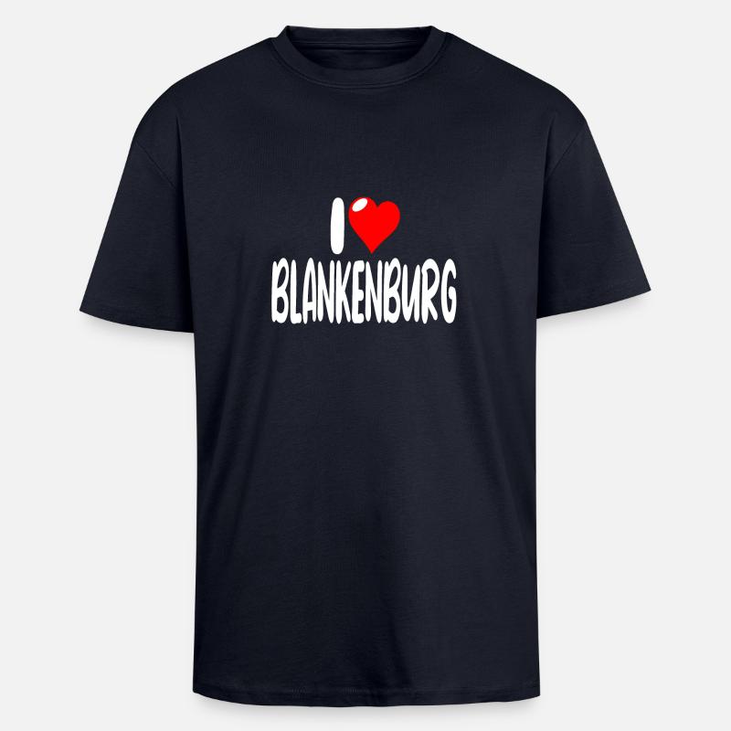 Blankenburg - Oversized Heavyweight Unisex T-Shirt - French Navy