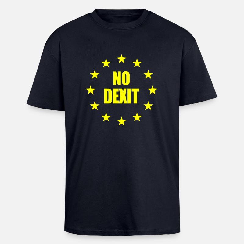 No dexit - Unisex Oversized Heavyweight T-shirt - french navy
