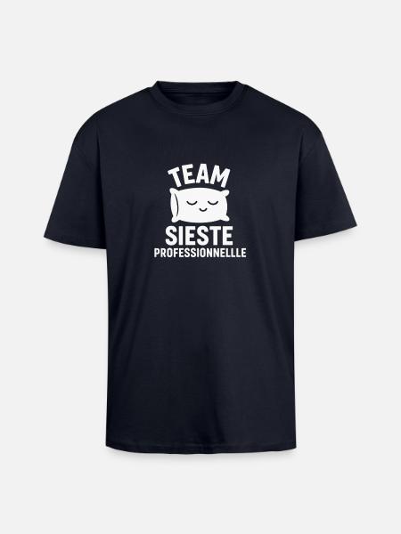 Professional nap team - Unisex Oversized Heavyweight T-shirt - french navy
