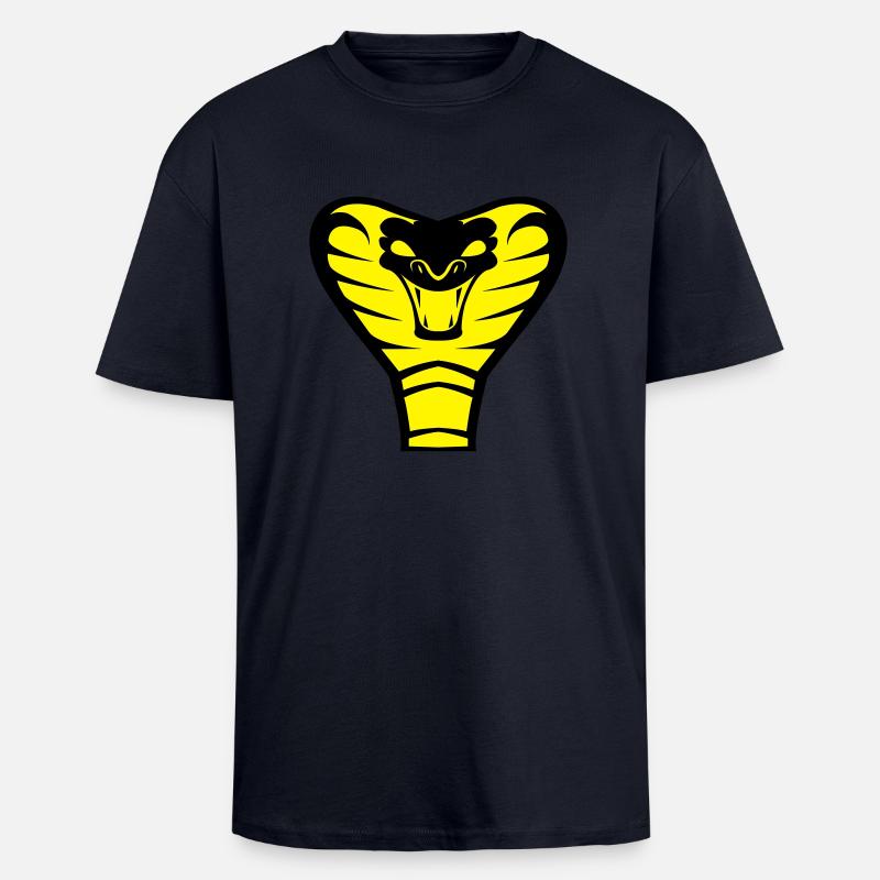 kobra_02 - Oversized Heavyweight Unisex T-Shirt - French Navy