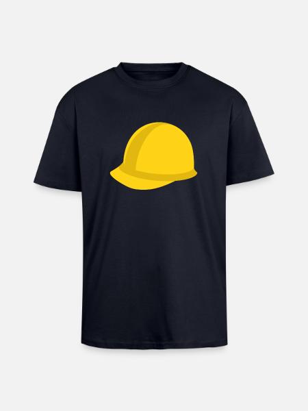 helmet - Unisex Oversized Heavyweight T-shirt - french navy
