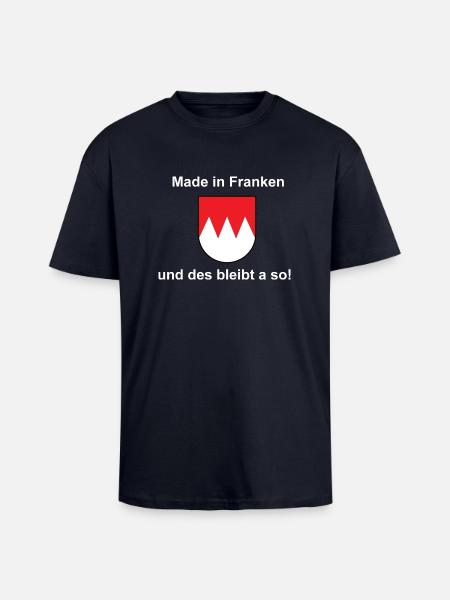 Made in Franken - Oversized Heavyweight Unisex T-Shirt - French Navy