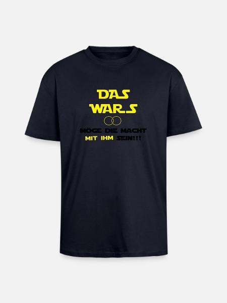 Das Wars - Oversized Heavyweight Unisex T-Shirt - French Navy