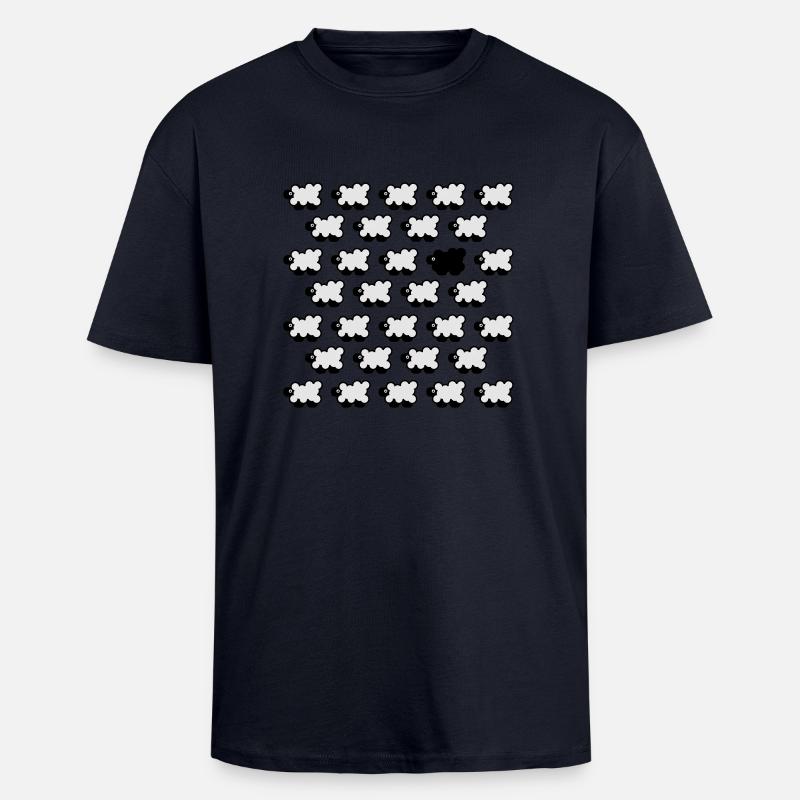 Schwarzes Schaf 2C - Oversized Heavyweight Unisex T-Shirt - French Navy