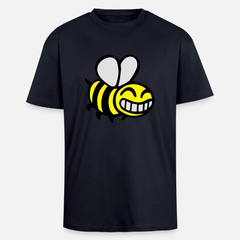 bee beekeeping beekeeper comics drawing - Unisex Oversized Heavyweight T-shirt - french navy