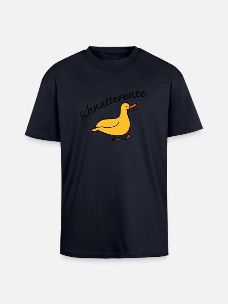 Schnatterente - Oversized Heavyweight Unisex T-Shirt - French Navy
