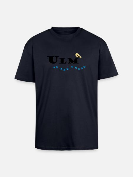 Ulm - Unisex Oversized Heavyweight T-shirt - french navy