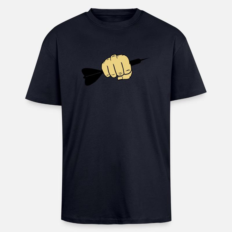 dart_faust_002 - Oversized Heavyweight Unisex T-Shirt - French Navy
