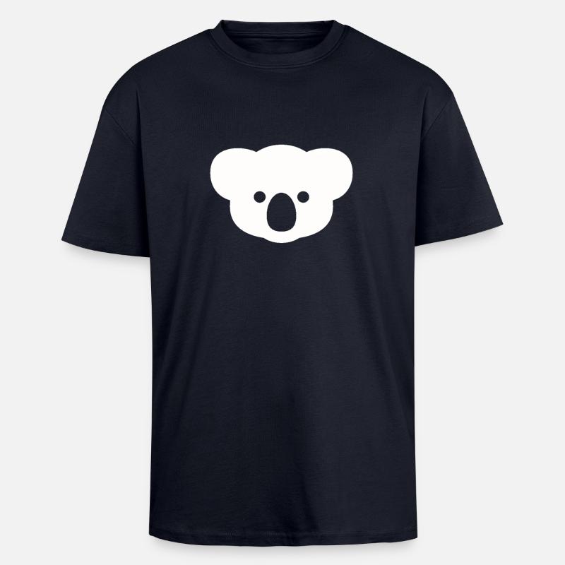 koala - T-shirt unisexe oversize épais - bleu marine