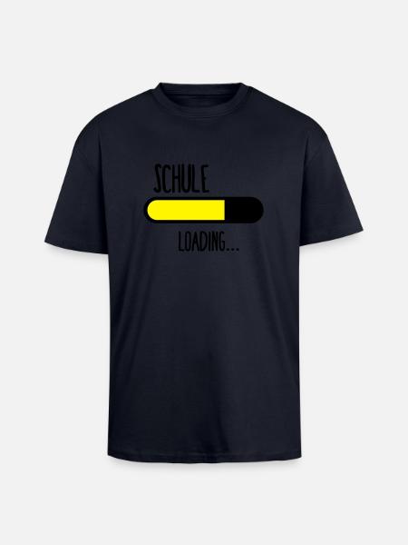 Schule Loading... - Oversized Heavyweight Unisex T-Shirt - French Navy