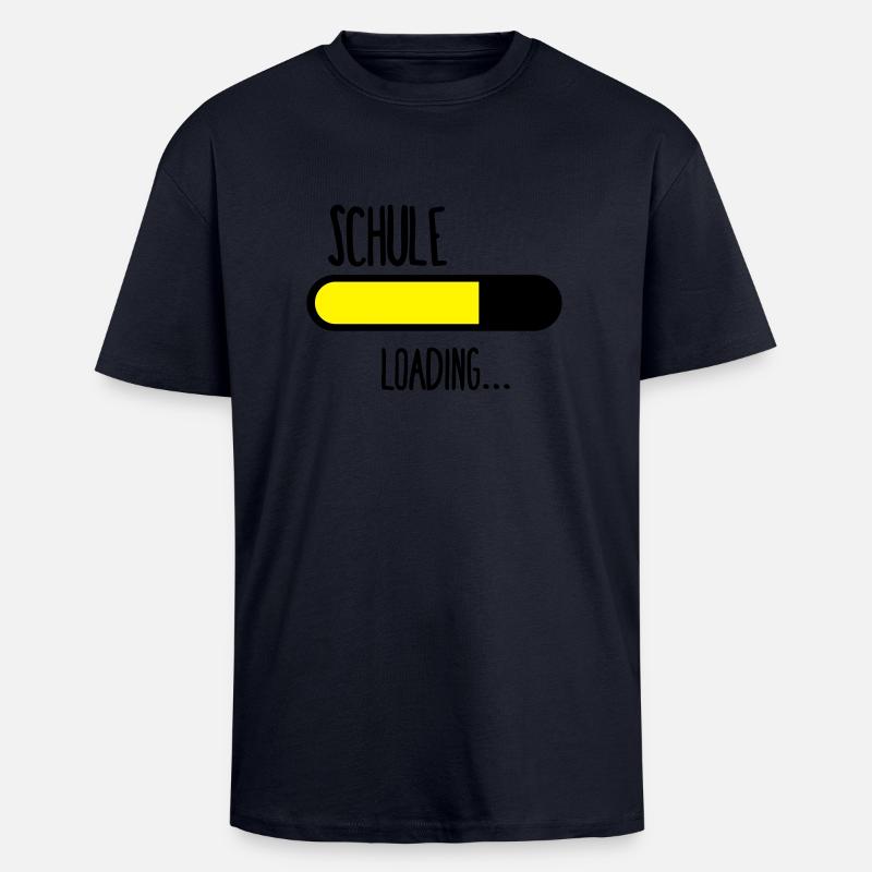 Schule Loading... - Oversized Heavyweight Unisex T-Shirt - French Navy