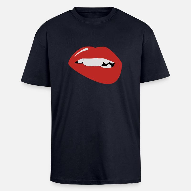 Lippe - Oversized Heavyweight Unisex T-Shirt - French Navy