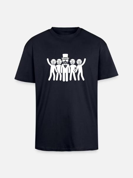 JGA Team Bräutigam Junggesellen - Oversized Heavyweight Unisex T-Shirt - French Navy
