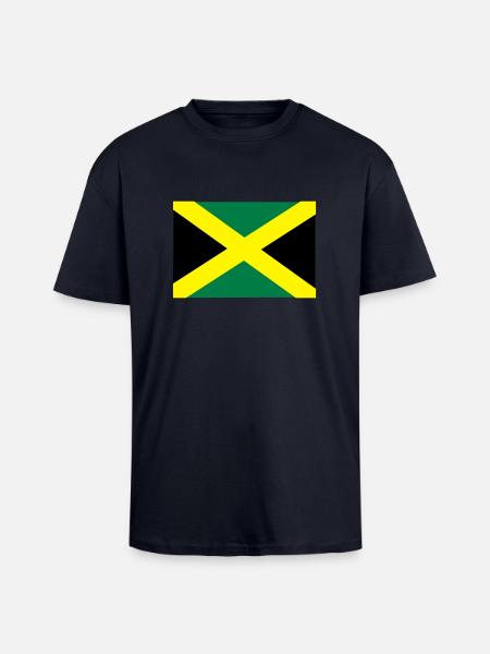 Jamaica - Unisex Oversized Heavyweight T-shirt - french navy