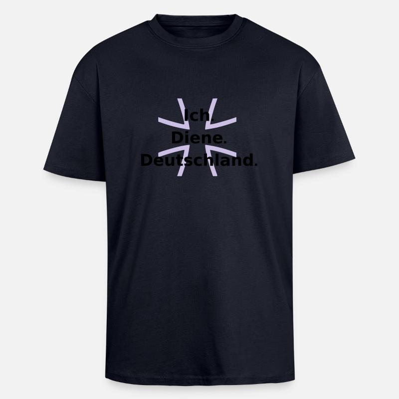 Ich. Diene. Deutschland. - Unisex Oversized Heavyweight T-shirt - french navy
