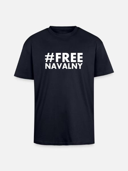 Free navalny - Unisex Oversized Heavyweight T-shirt - french navy