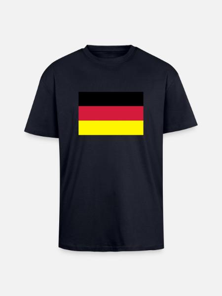 germany_flag_f3 - Unisex Oversized Heavyweight T-shirt - french navy