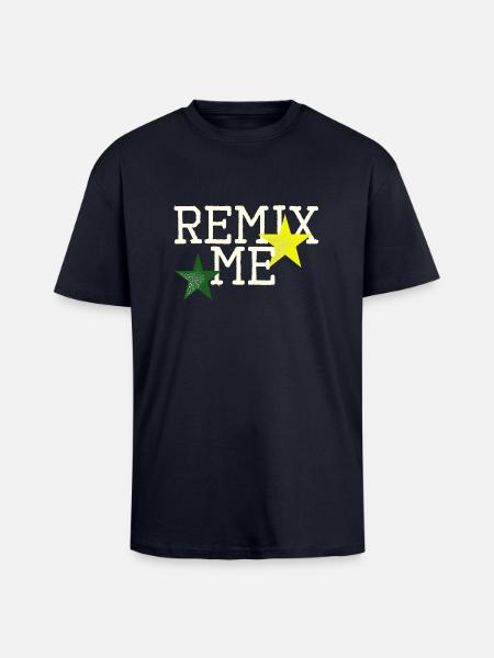 Remix me - Unisex Oversized Heavyweight T-shirt - french navy