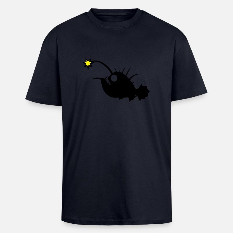 Anglerfisch - Oversized Heavyweight Unisex T-Shirt - French Navy