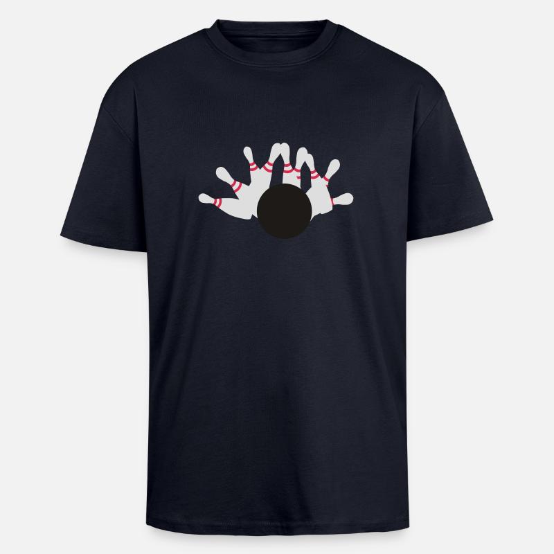Bowling - Unisex Oversized Heavyweight T-shirt - french navy