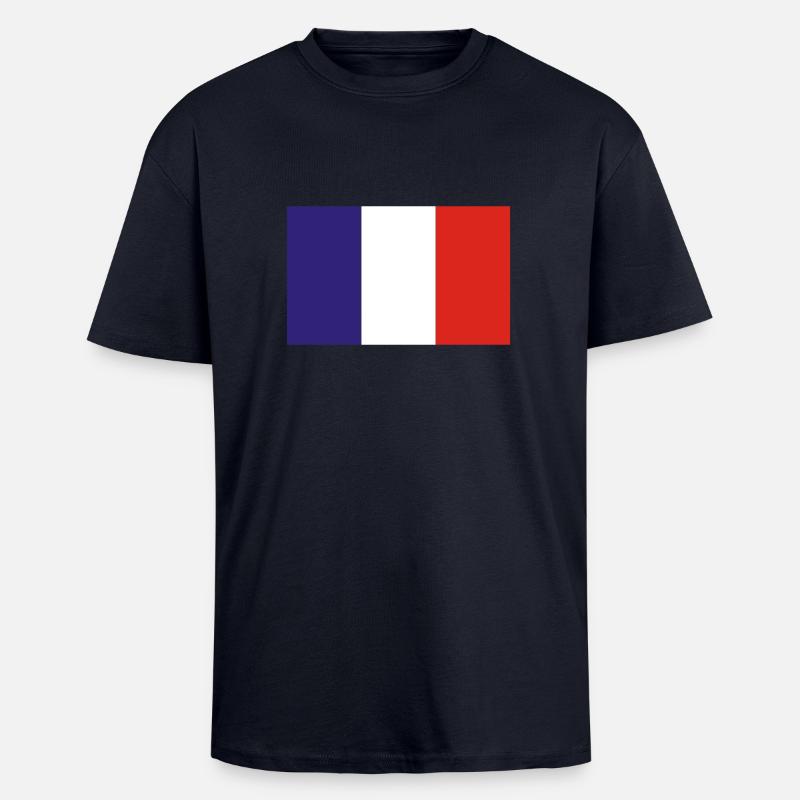 Frankreich - Oversized Heavyweight Unisex T-Shirt - French Navy