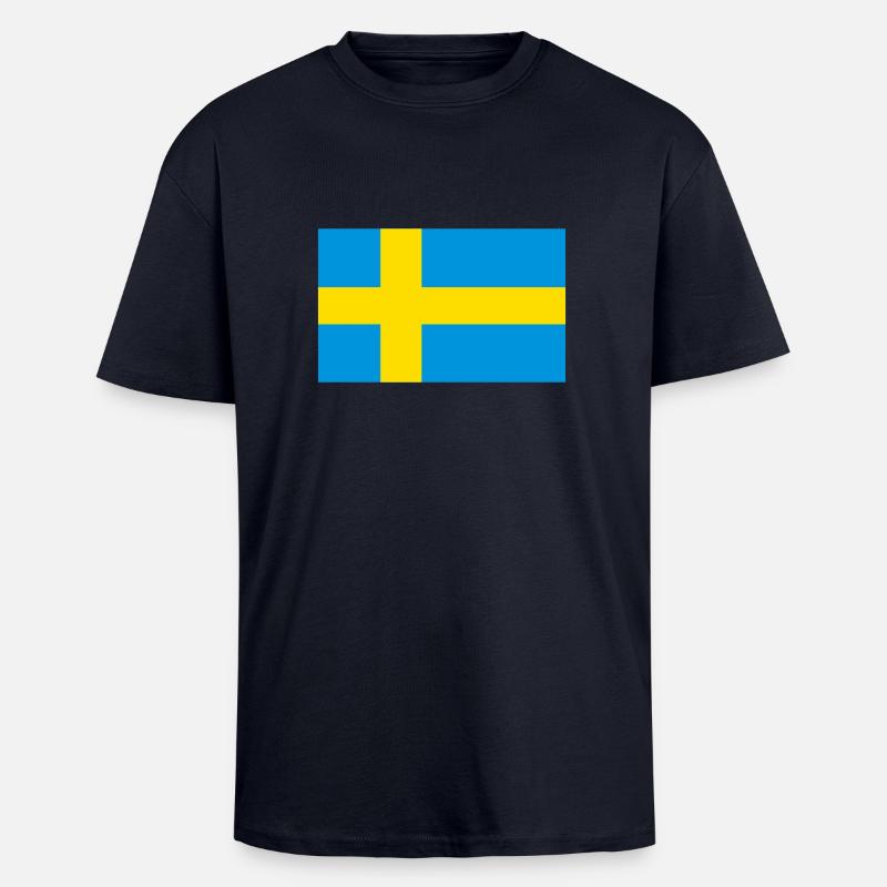 Schweden - Oversized Heavyweight Unisex T-Shirt - French Navy