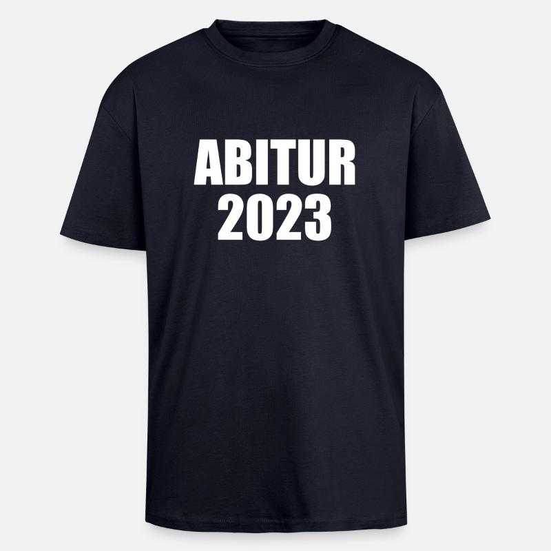 Abitur 2023 - Oversized Heavyweight Unisex T-Shirt - French Navy