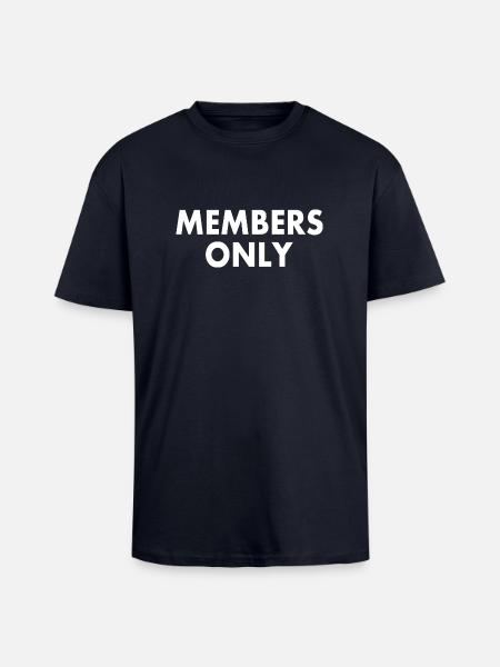 Members only - Unisex Oversized Heavyweight T-shirt - french navy