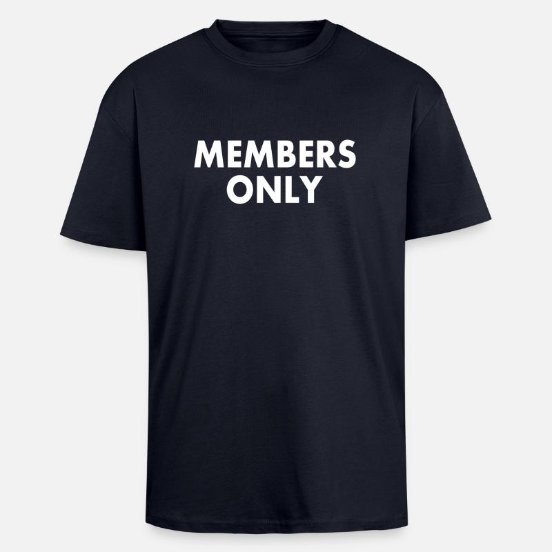 Members only - Unisex Oversized Heavyweight T-shirt - french navy