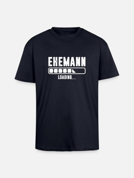 EHEMANN - Oversized Heavyweight Unisex T-Shirt - French Navy