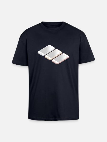 new smart phone - T-shirt unisexe oversize épais - bleu marine