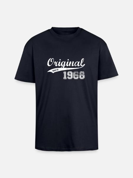 1968 - Oversized Heavyweight Unisex T-Shirt - French Navy