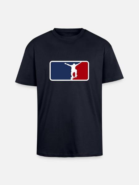 Skate world league - Unisex Oversized Heavyweight T-shirt - french navy