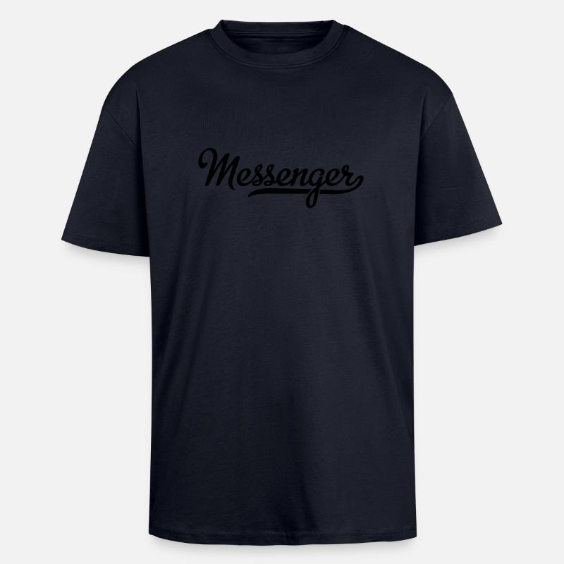 Bicycle courier - Unisex Oversized Heavyweight T-shirt - french navy
