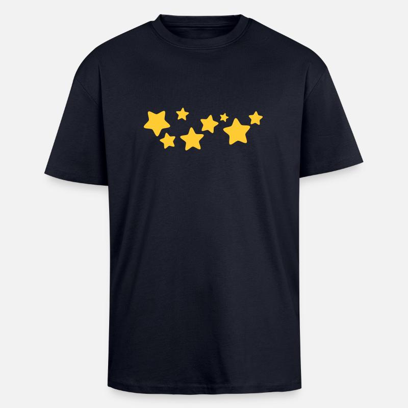 sterne 1 - Oversized Heavyweight Unisex T-Shirt - French Navy
