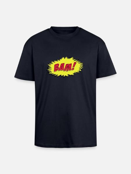 Comic Book BAM! - Unisex Oversized Heavyweight T-shirt - french navy