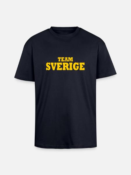 Team sverige - Unisex Oversized Heavyweight T-shirt - french navy