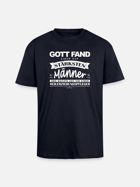 GF Heilerziehungspfleger - Oversized Heavyweight Unisex T-Shirt - French Navy