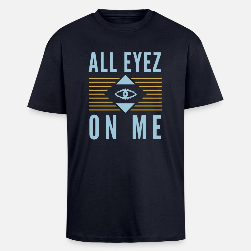 All Eyez on Me 2Pac - T-shirt unisex oversize pesante - blu navy