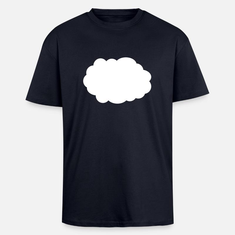 Wolke - Denkblase - Oversized Heavyweight Unisex T-Shirt - French Navy