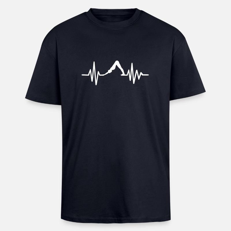 Pilates - Unisex Oversized Heavyweight T-shirt - french navy
