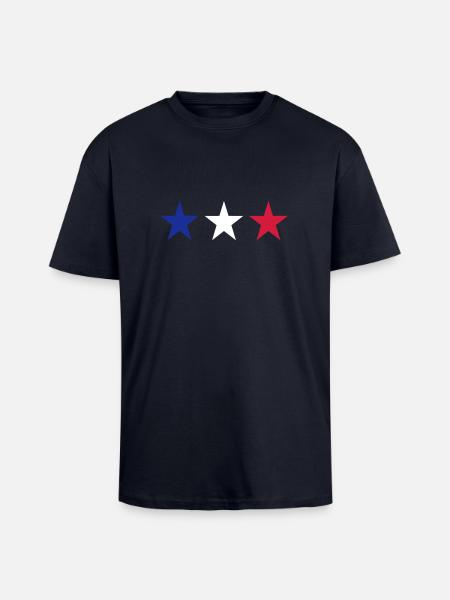 Frankreich - Oversized Heavyweight Unisex T-Shirt - French Navy
