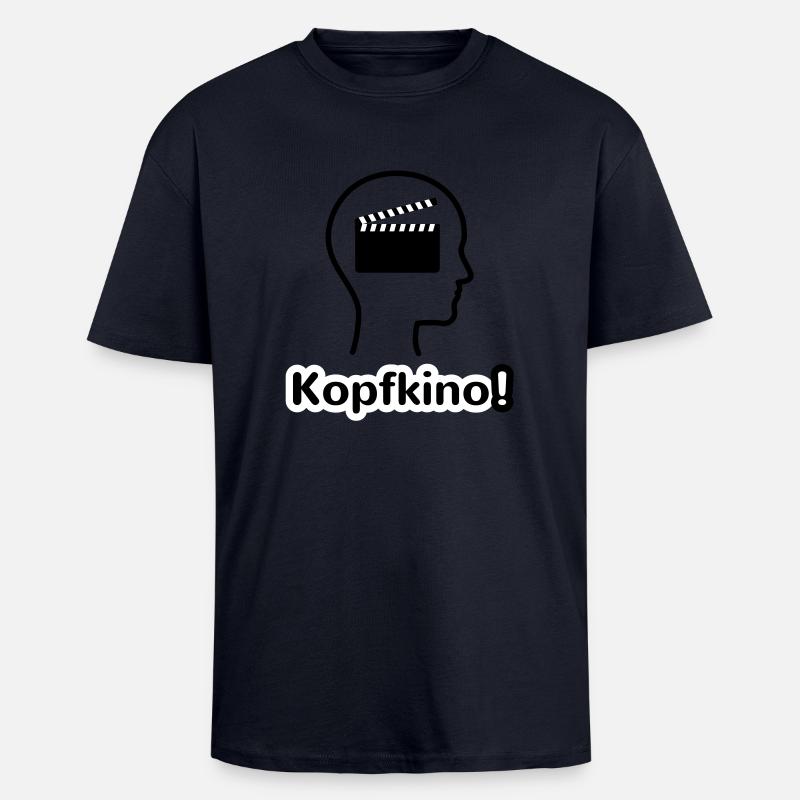 Kopfkino - Oversized Heavyweight Unisex T-Shirt - French Navy
