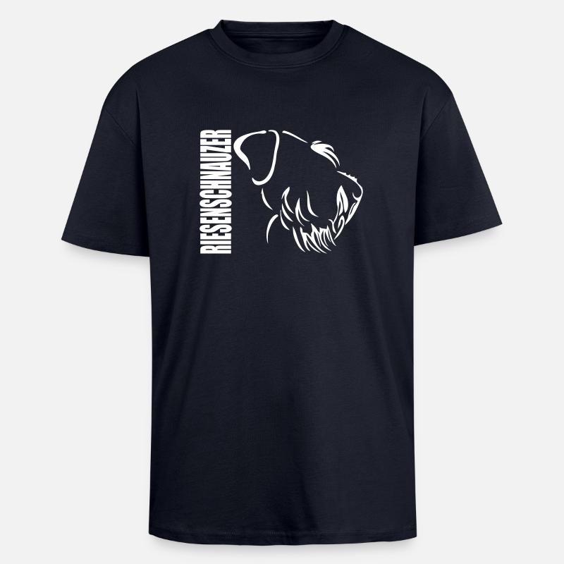 PROFIL géant - T-shirt unisexe oversize épais - bleu marine