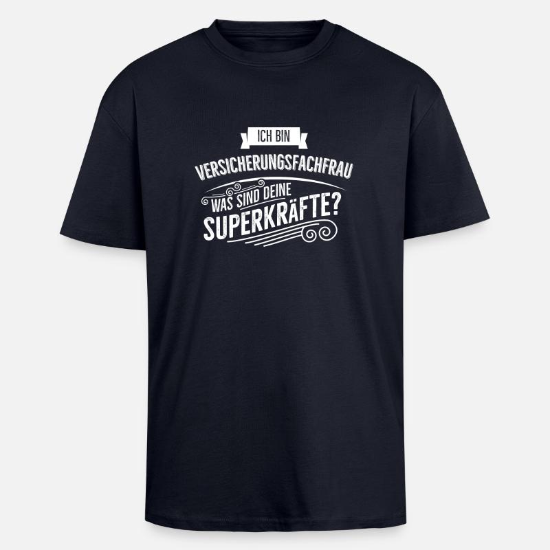 Versicherungsfachfrau - Oversized Heavyweight Unisex T-Shirt - French Navy