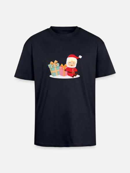 cadeaux bébé - T-shirt unisexe oversize épais - bleu marine