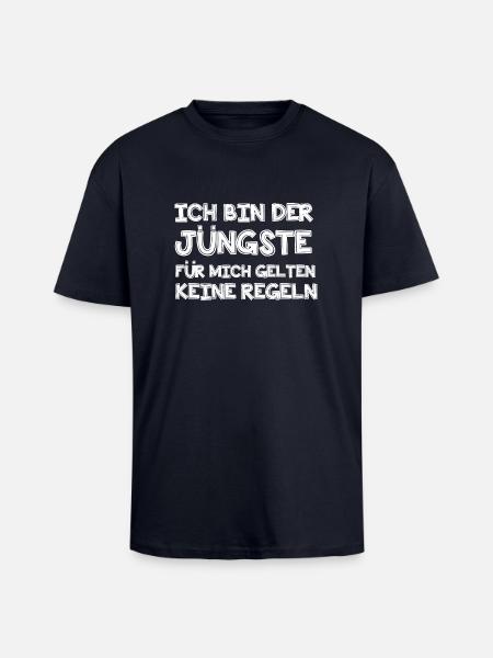 Ich bin der Jüngste - Oversized Heavyweight Unisex T-Shirt - French Navy